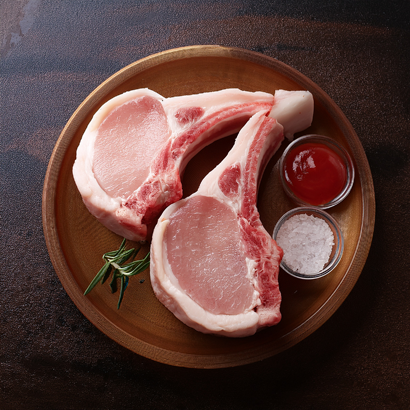 Kotlet Schabowy z kością na smalcu