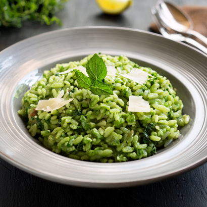 Risotto Verde ze straciatellą