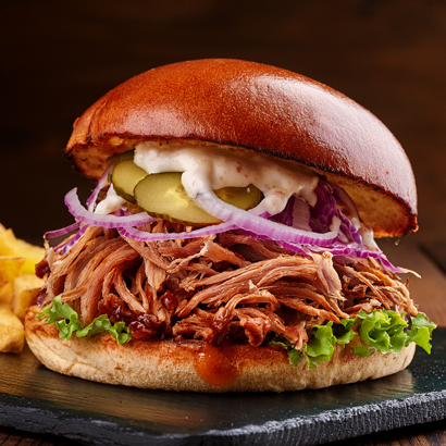 BBQ Pulled Pork Burger