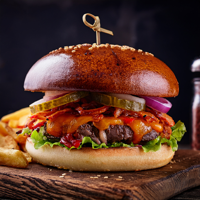 Spicy Kimchi Burger